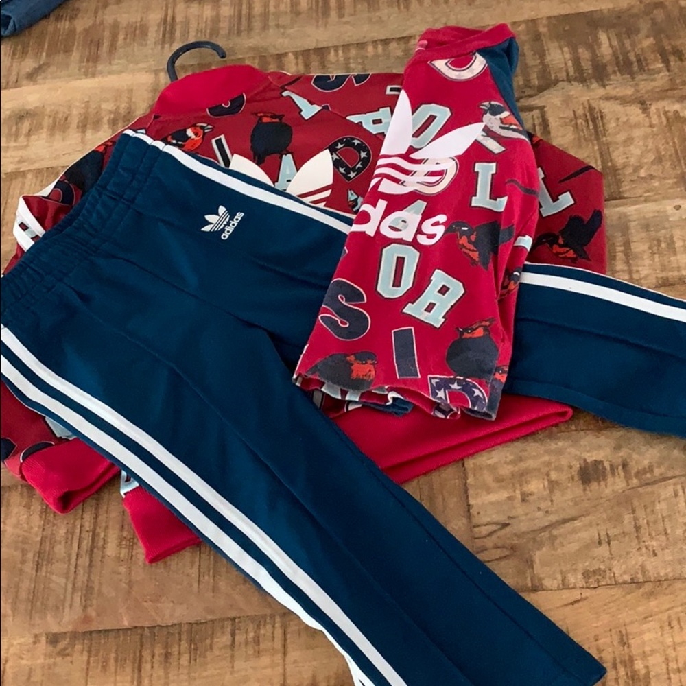 Adorable 3 Piece Adidas Track Suit 2T
